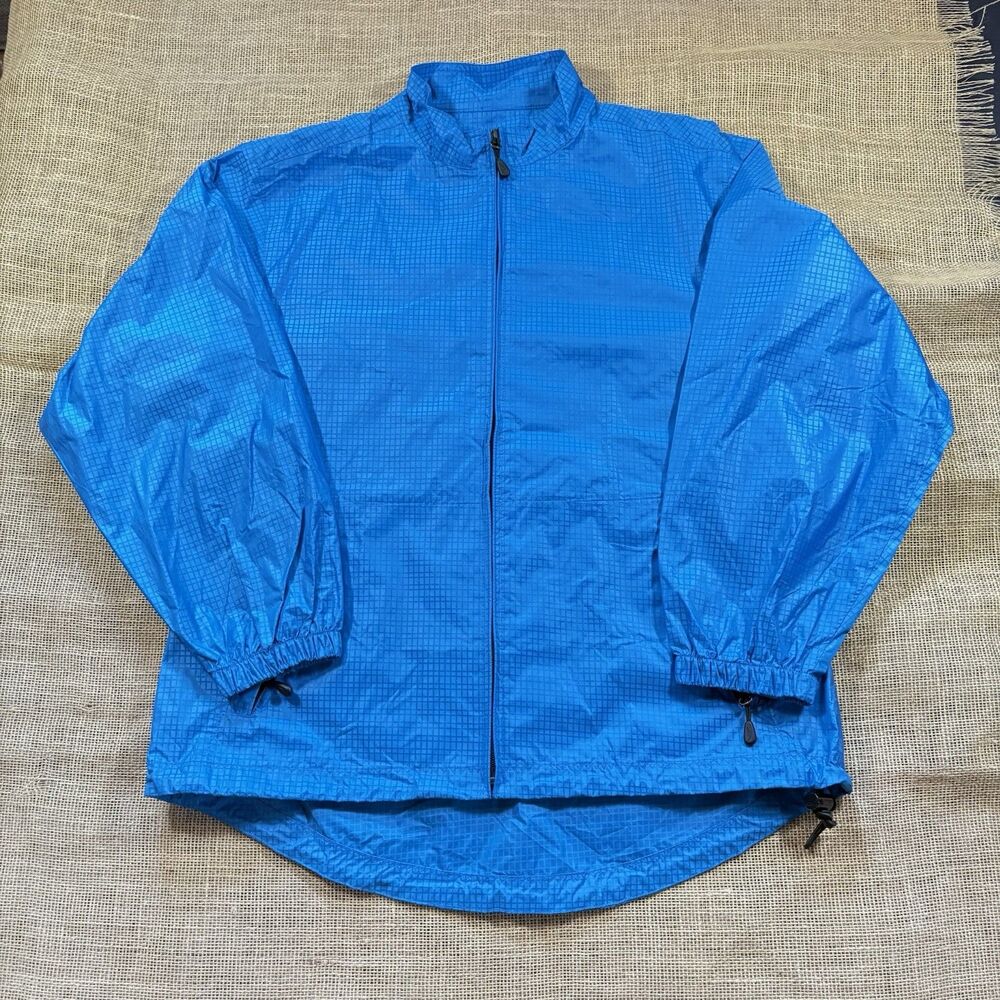 Sun Mountain Woman's Provisional Windbreaker Blue Full-Zip Jacket Size Large